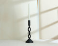 Cessna Black Candle Holder Irregular Shape-0