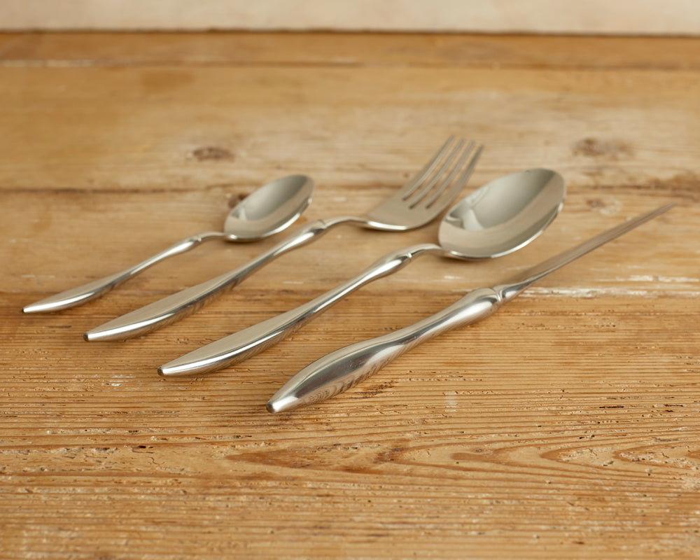 Monaco Silver Cutlery Set – 16 or 24 Piece Stainless Steel Flatware-3