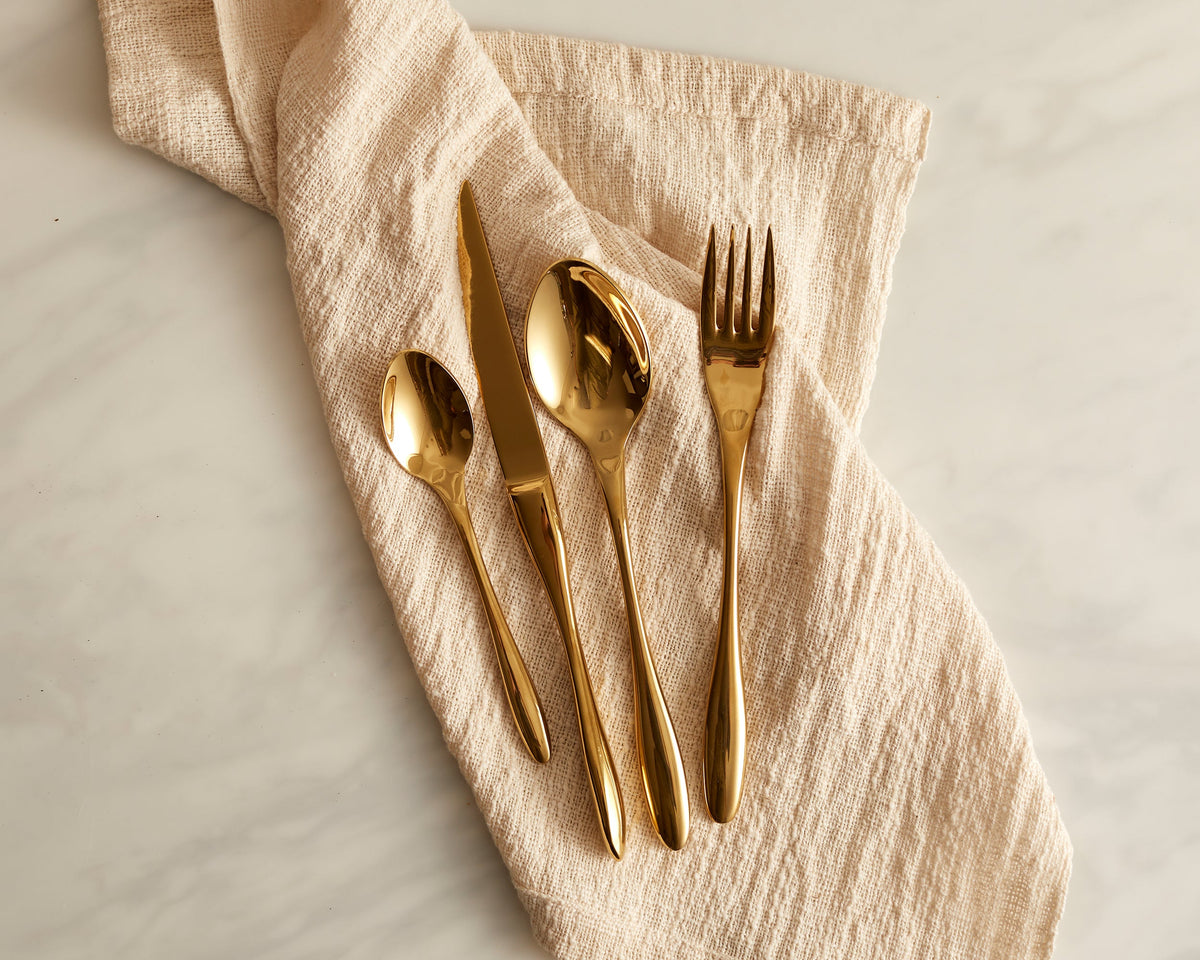 Milan Gold Stainless Steel Cutlery Sets x16/24 pieces-0