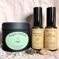 Mindful Morning Ritual Set | Vegan Sage Candle & Room Mist Gift-0