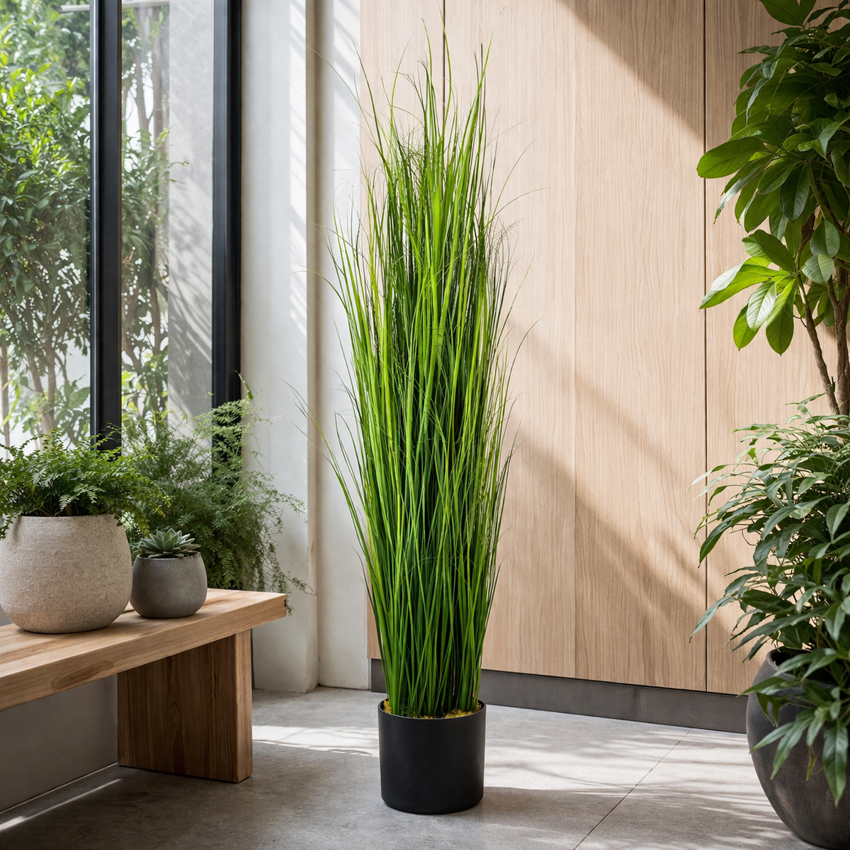 130cm Artificial Natural Onion Grass Plant