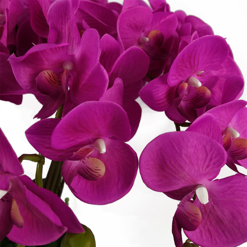 Artificial Deluxe Bush Orchid Pink 85cm Bush Orchid Lots of Flowers Botanik