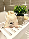 Natural & Fun Epsom Salts Cotton Pouch (Yellow Bath) with Barley & Mango (250g)