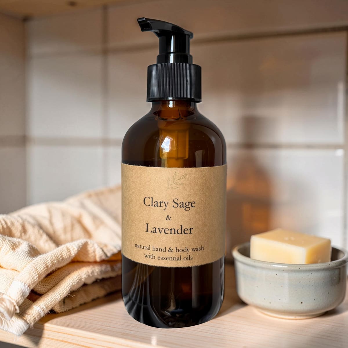 Clary Sage and Lavender Hand & Body Wash-1