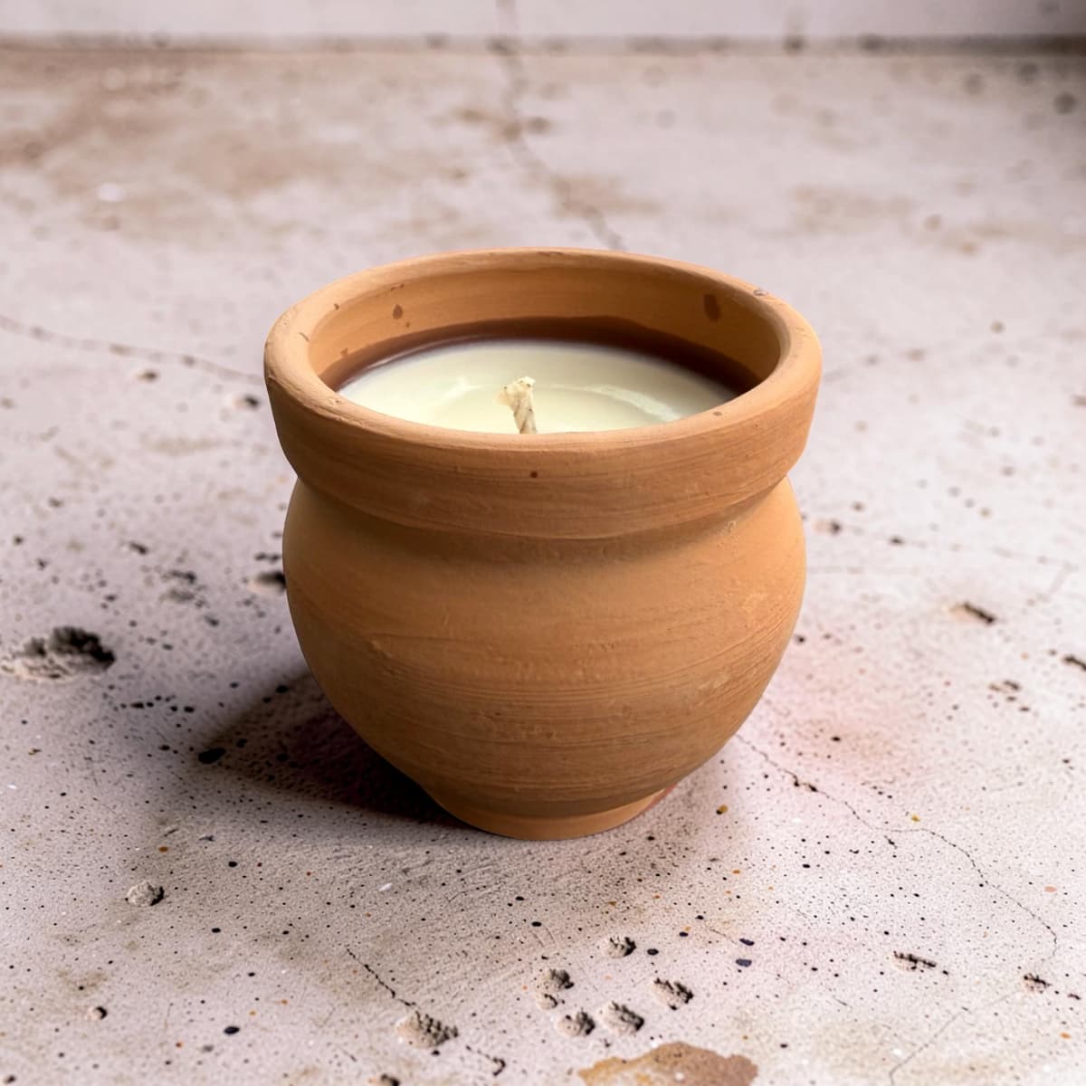 Mitti Kulhad Candle | Natural Wax & Essential Oil-3