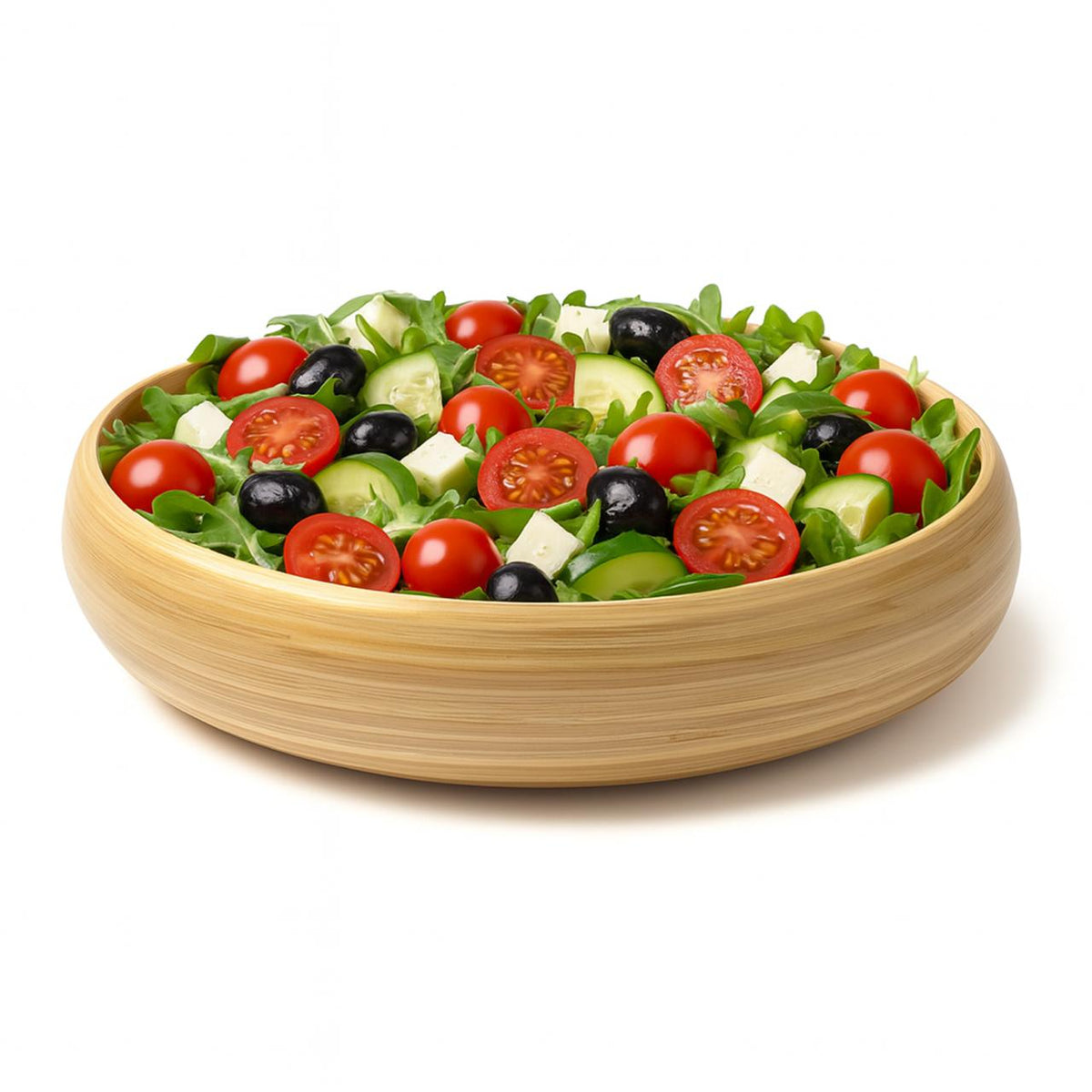 Bamboo Fruit Bowl & Home Decor Bowl (Natural)